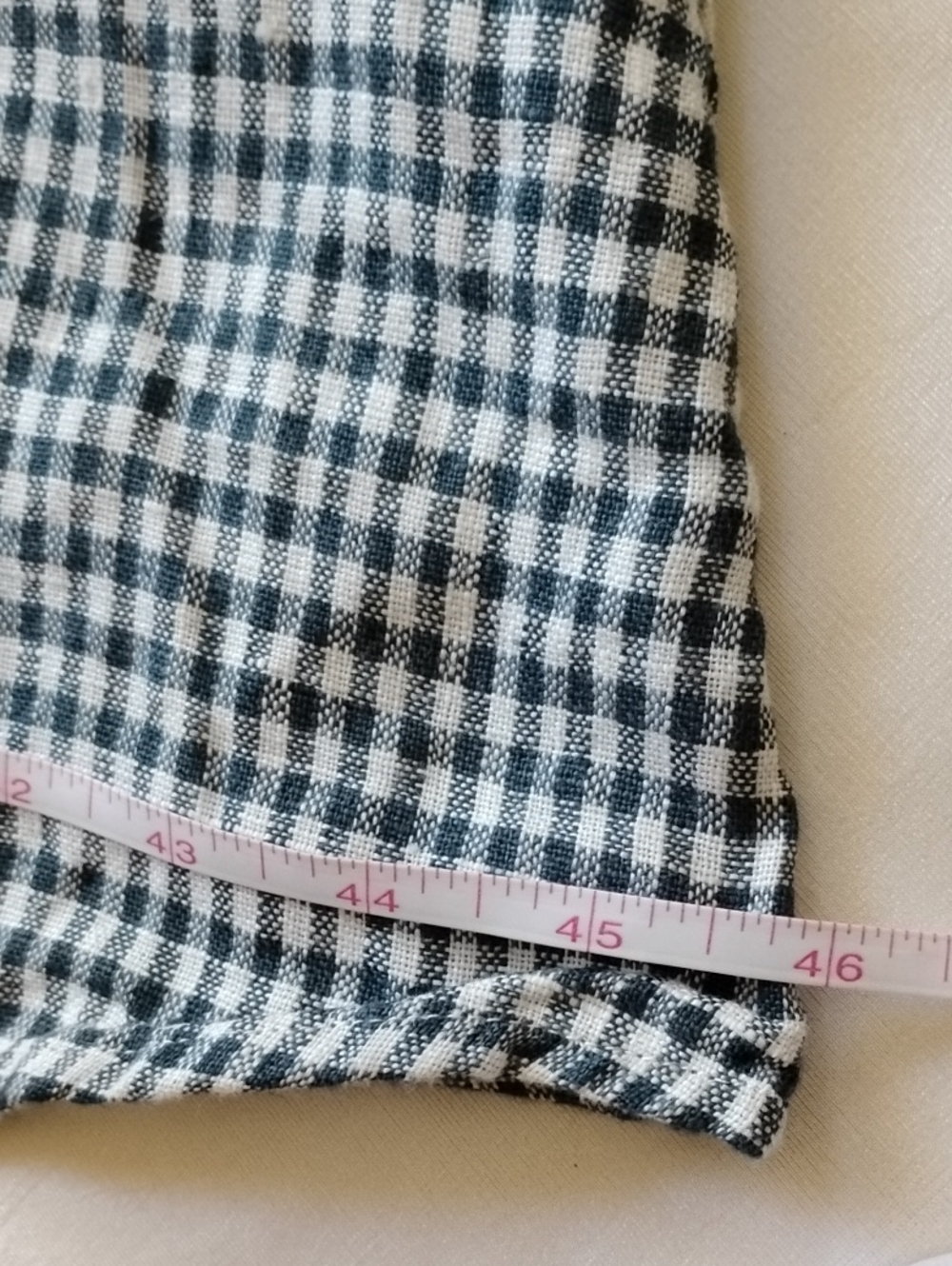 NWOT Reformation Tace Gingham Check Linen Halter Midi Dress 8 Slate White - Picture 11 of 11